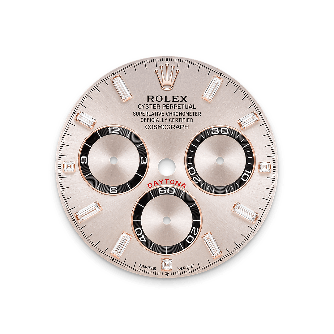 Rolex Cosmograph Daytona in Oro Everose 18 ct, anse con diamanti,M52509-0002 - Fani