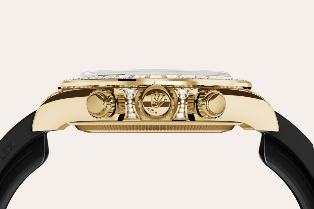 Rolex Cosmograph Daytona in Oro giallo 18 ct, anse con diamanti,M52509-0002 - Fani