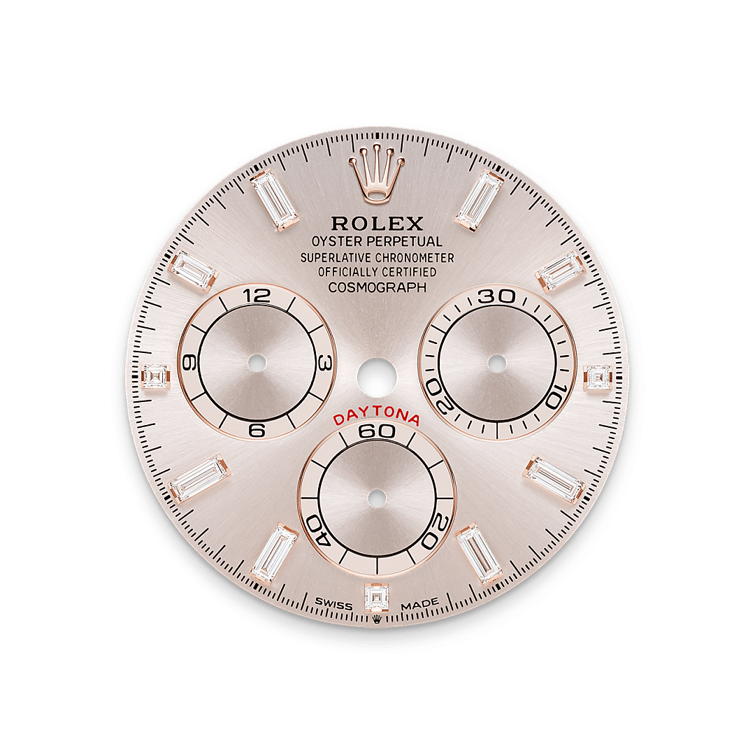 Rolex Cosmograph Daytona in Oro Everose 18 ct, anse con diamanti,M52509-0002 - Fani