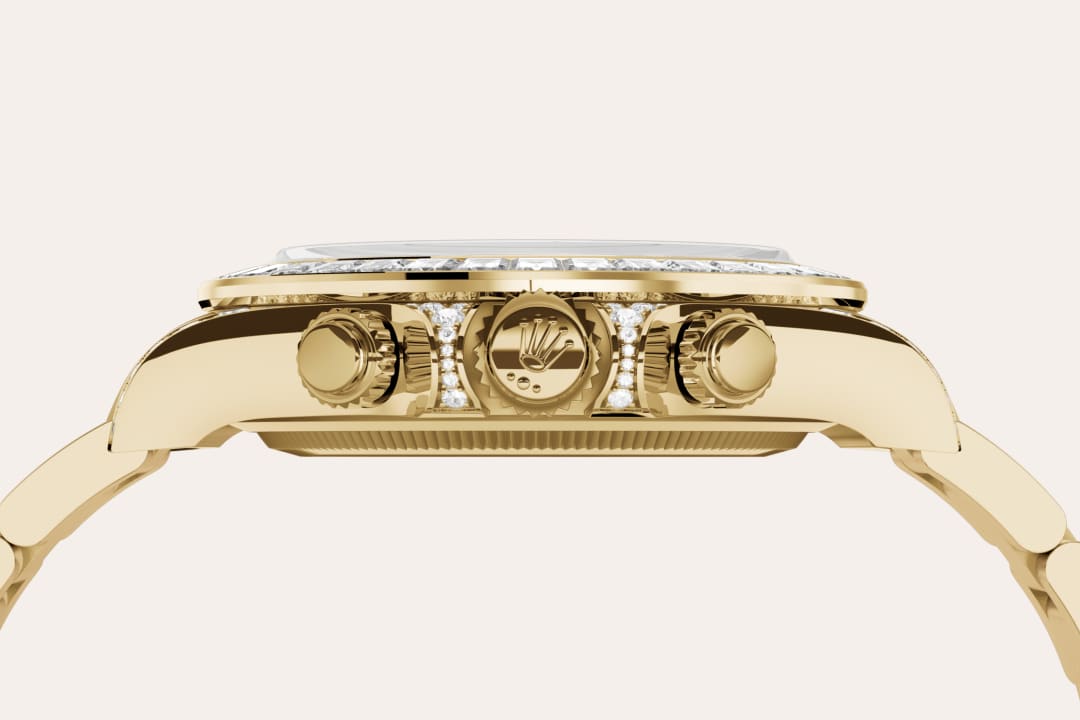 Rolex Cosmograph Daytona in Oro giallo 18 ct, anse con diamanti,M52509-0002 - Fani