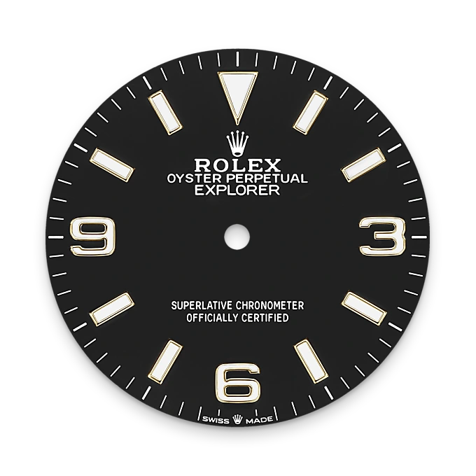 Rolex Explorer in Rolesor giallo (combinazione di acciaio Oystersteel e oro giallo), M124273-0001 - Fani