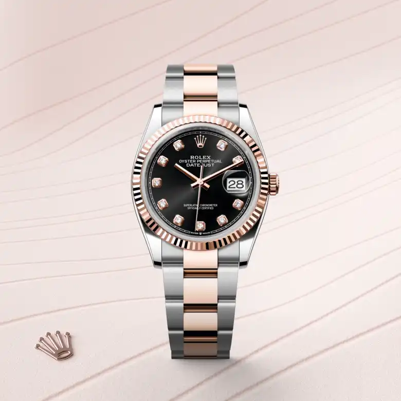Rolex Datejust in Rolesor Everose (combinazione di acciaio Oystersteel e oro Everose), M126231-0020 - Fani