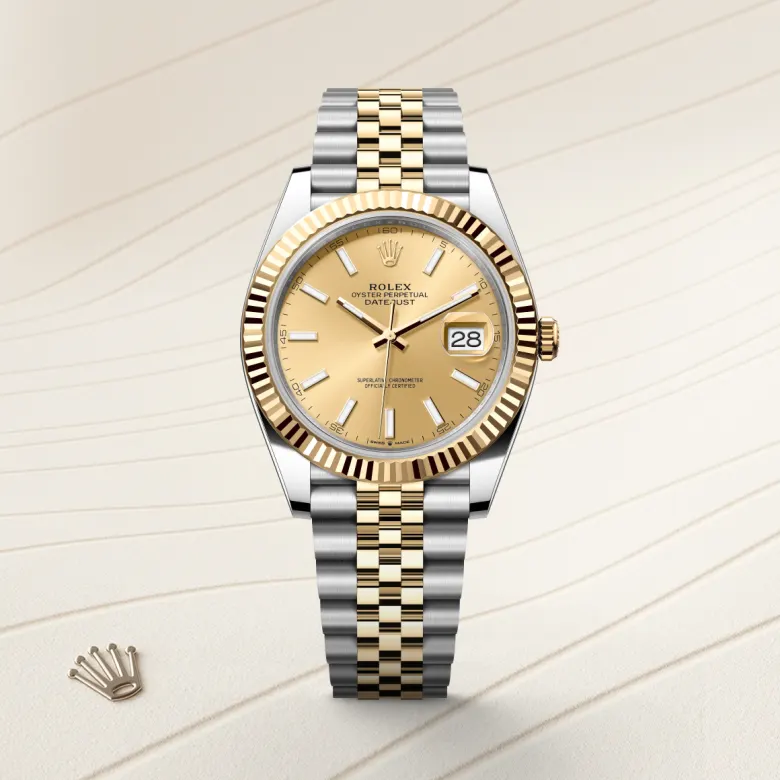 Rolex Datejust in Rolesor giallo (combinazione di acciaio Oystersteel e oro giallo), M126333-0010 - Fani