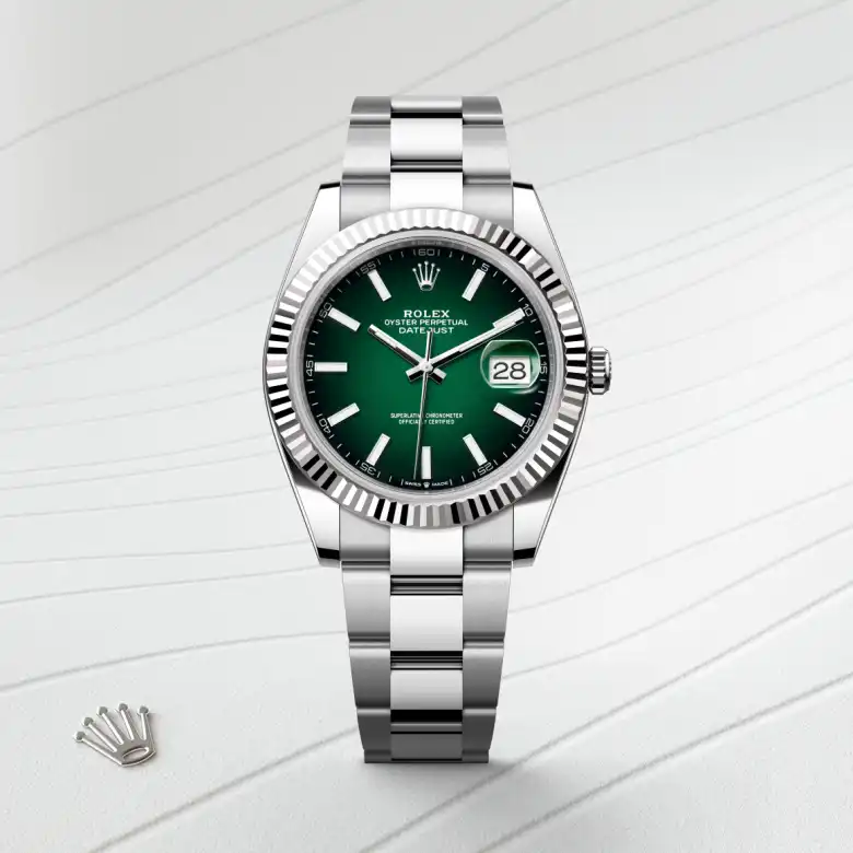 Rolex Datejust in Rolesor bianco (combinazione di acciaio Oystersteel e oro bianco), M126334-0033 - Fani