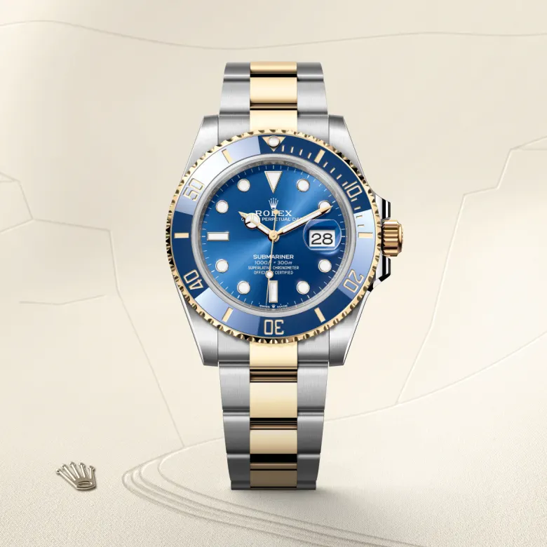 Rolex Submariner in Rolesor giallo (combinazione di acciaio Oystersteel e oro giallo), M126613LB-0002 - Fani