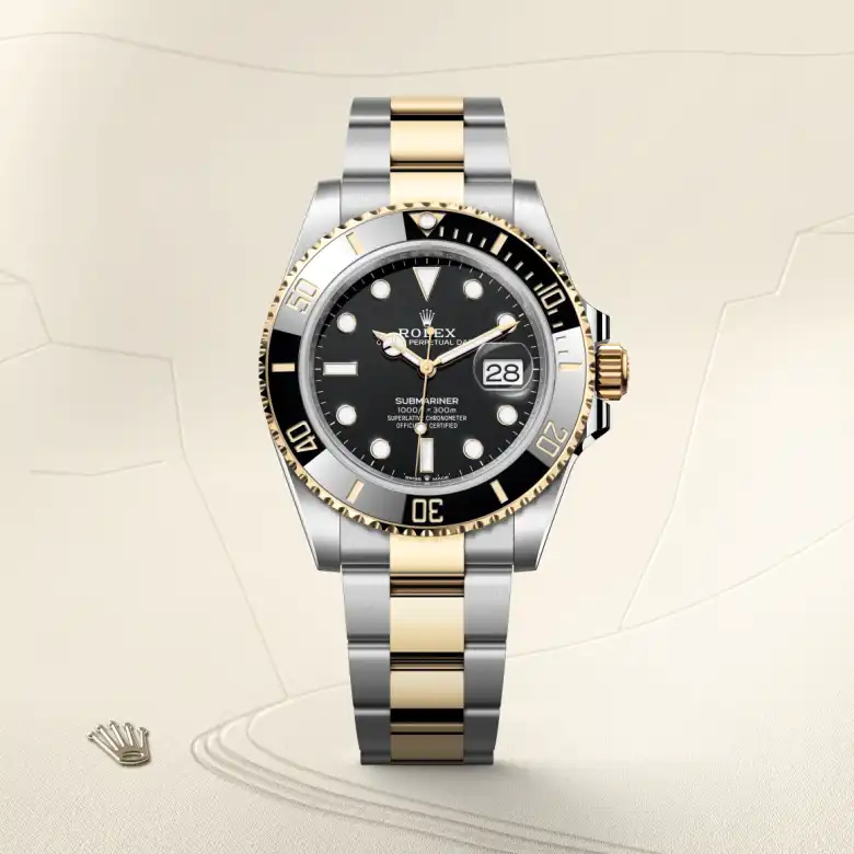 Rolex Submariner in Rolesor giallo (combinazione di acciaio Oystersteel e oro giallo), M126613LN-0002 - Fani