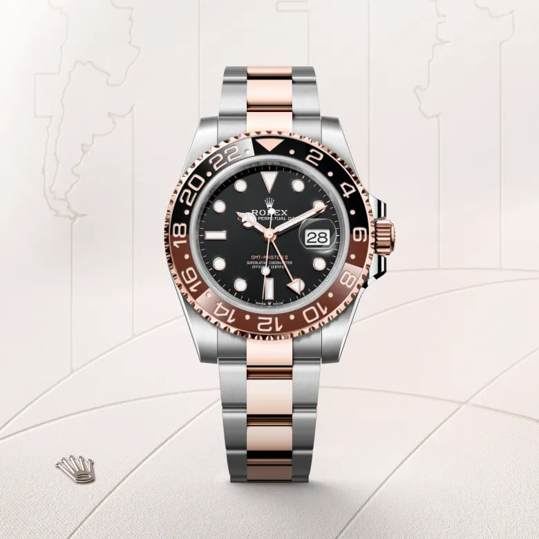 Rolex GMT-Master II in Rolesor Everose (combinazione di acciaio Oystersteel e oro Everose), M126711CHNR-0002 - Fani
