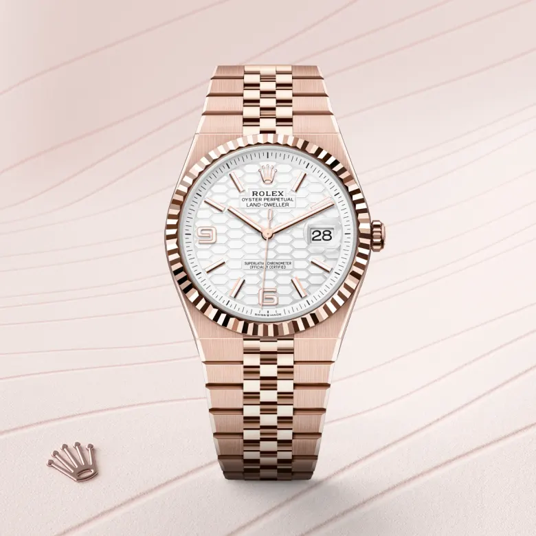 Rolex Land-Dweller in Oro Everose 18 ct, M127335-0001 - Fani