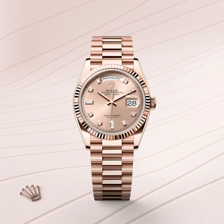 Rolex Day-Date in Oro Everose 18 ct, M128235-0009 - Fani