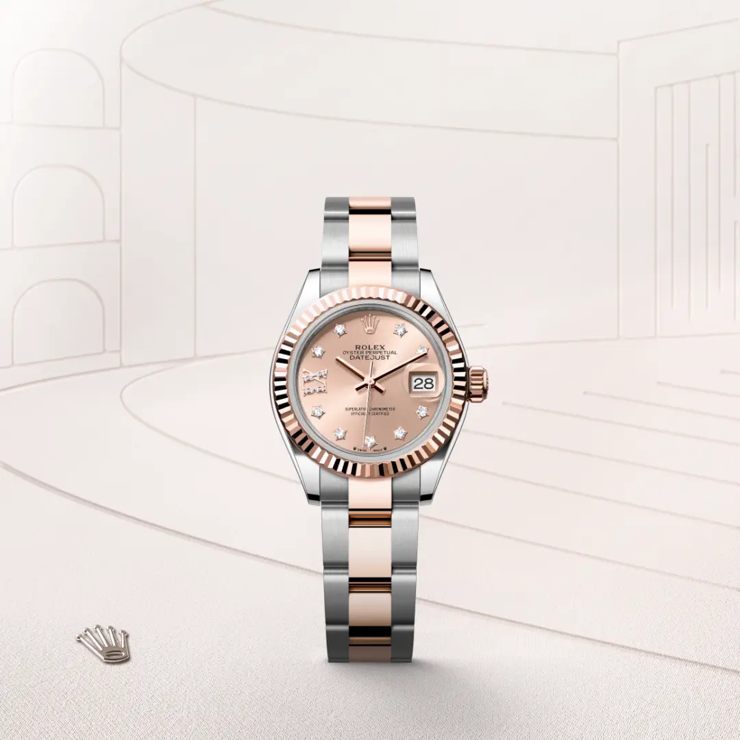 Rolex Lady-Datejust in Rolesor Everose (combinazione di acciaio Oystersteel e oro Everose), M279171-0028 - Fani