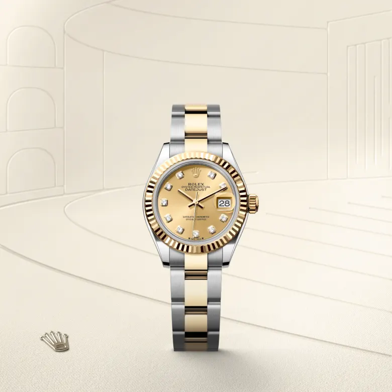 Rolex Lady-Datejust in Rolesor giallo (combinazione di acciaio Oystersteel e oro giallo), M279173-0012 - Fani