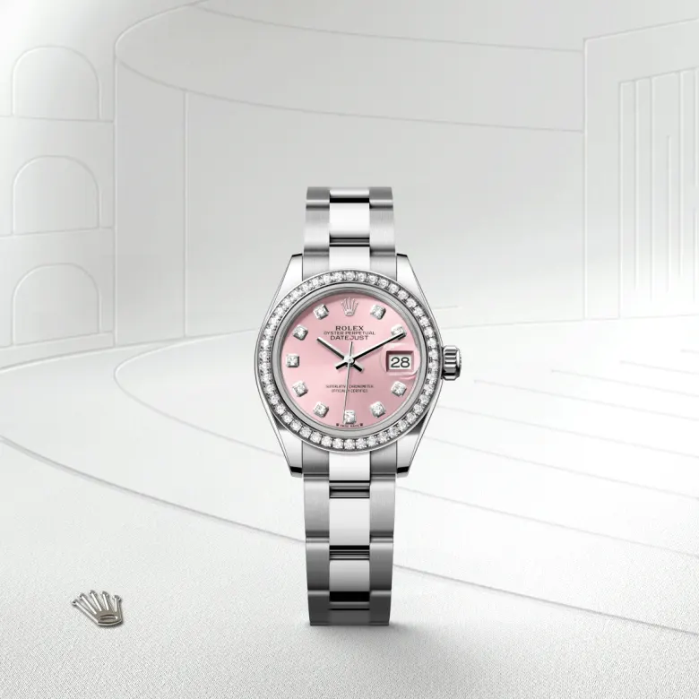 Rolex Lady-Datejust in Rolesor bianco (combinazione di acciaio Oystersteel e oro bianco), M279384RBR-0004 - Fani