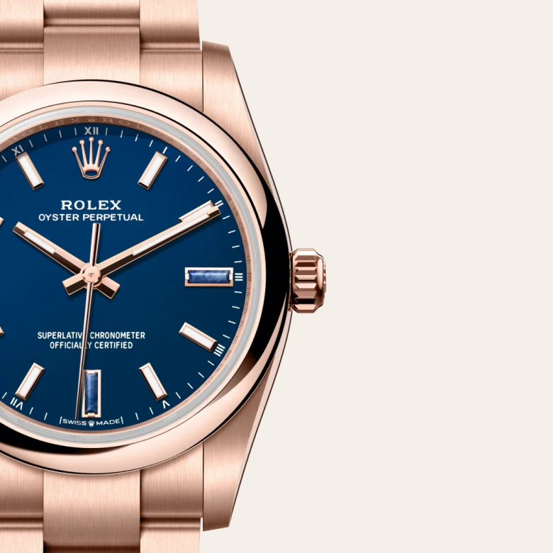 Rolex Oyster Perpetual in Oro Everose 18 ct, M124205-0002 - Fani