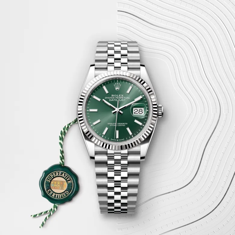 Rolex Datejust in Rolesor bianco (combinazione di acciaio Oystersteel e oro bianco), M126234-0051 - Fani