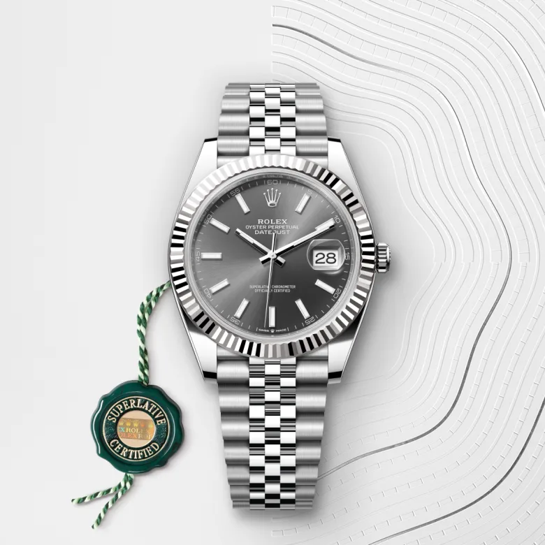 Rolex Datejust in Rolesor bianco (combinazione di acciaio Oystersteel e oro bianco), M126334-0014 - Fani