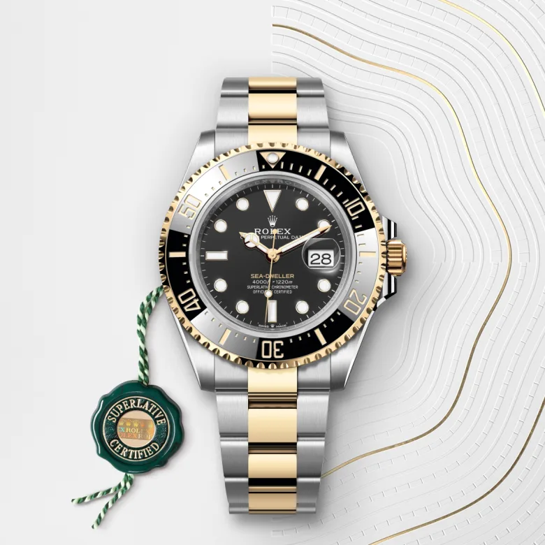 Rolex Sea-Dweller in Rolesor giallo (combinazione di acciaio Oystersteel e oro giallo), M126603-0001 - Fani