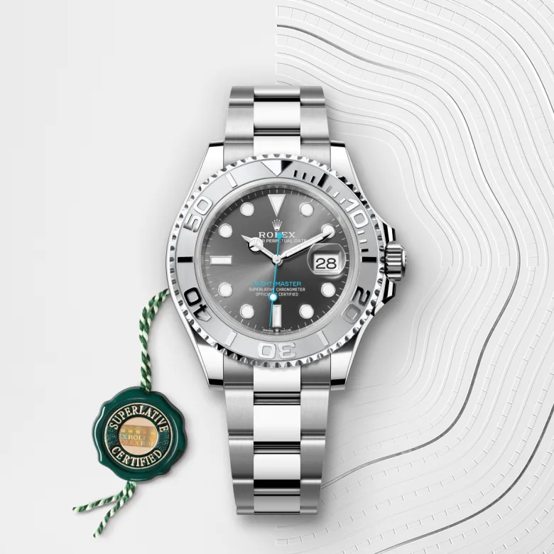 Rolex Yacht-Master in Rolesium (combinazione di acciaio Oystersteel e platino), M126622-0001 - Fani