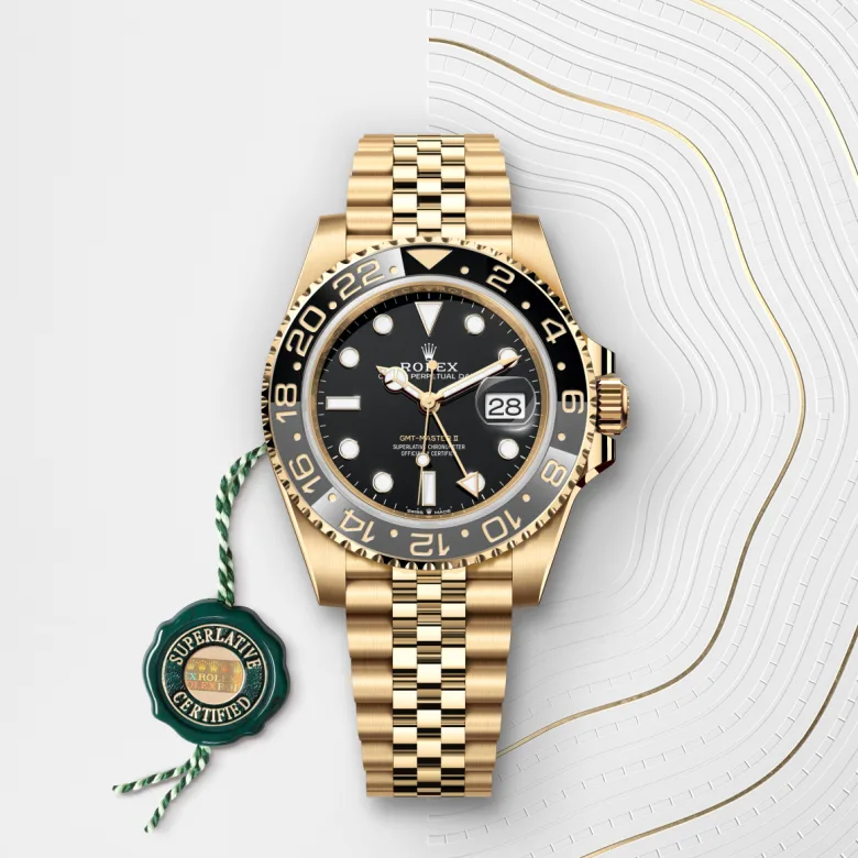 Rolex GMT-Master II in Oro giallo 18 ct, M126718GRNR-0001 - Fani