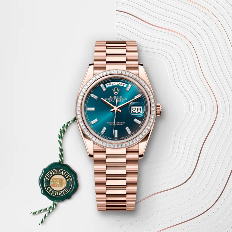 Rolex Day-Date in Oro Everose 18 ct, M128395TBR-0032 - Fani