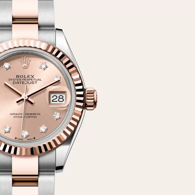Rolex Lady-Datejust in Rolesor Everose (combinazione di acciaio Oystersteel e oro Everose), M279171-0028 - Fani