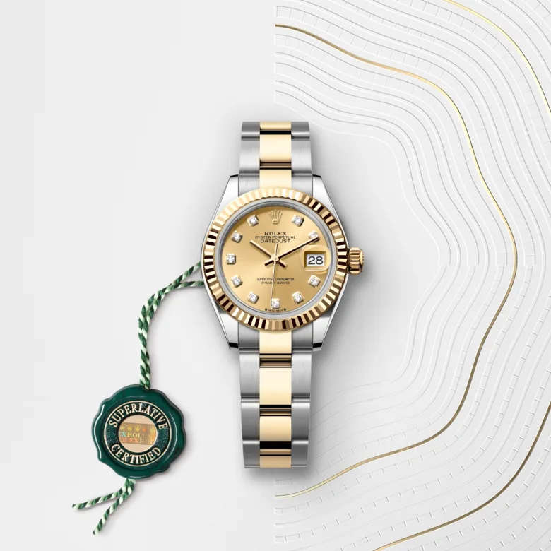 Rolex Lady-Datejust in Rolesor giallo (combinazione di acciaio Oystersteel e oro giallo), M279173-0012 - Fani