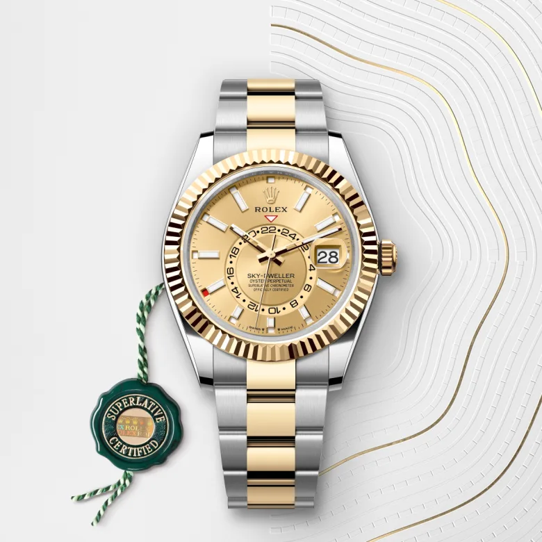 Rolex Sky-Dweller in Rolesor giallo (combinazione di acciaio Oystersteel e oro giallo), M336933-0001 - Fani
