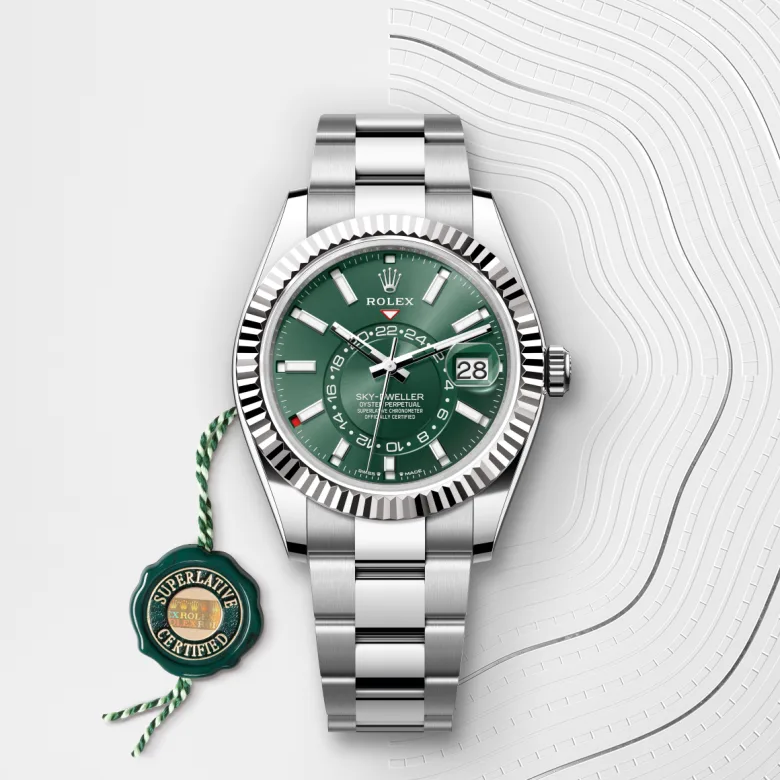 Rolex Sky-Dweller in Rolesor bianco (combinazione di acciaio Oystersteel e oro bianco), M336934-0001 - Fani