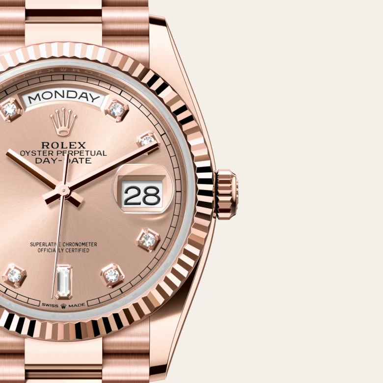 Rolex Day-Date in Oro Everose 18 ct, M128235-0009 - Fani