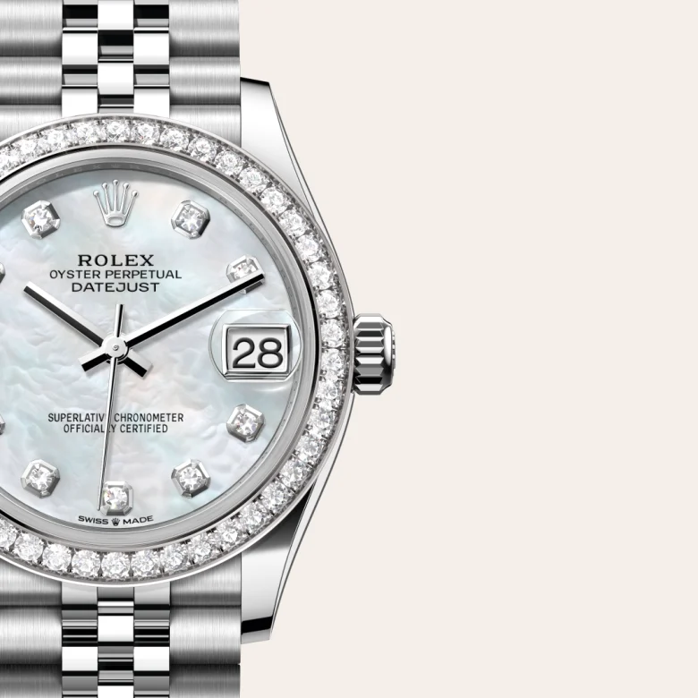 Rolex Datejust in Rolesor bianco (combinazione di acciaio Oystersteel e oro bianco), M278384RBR-0008 - Fani