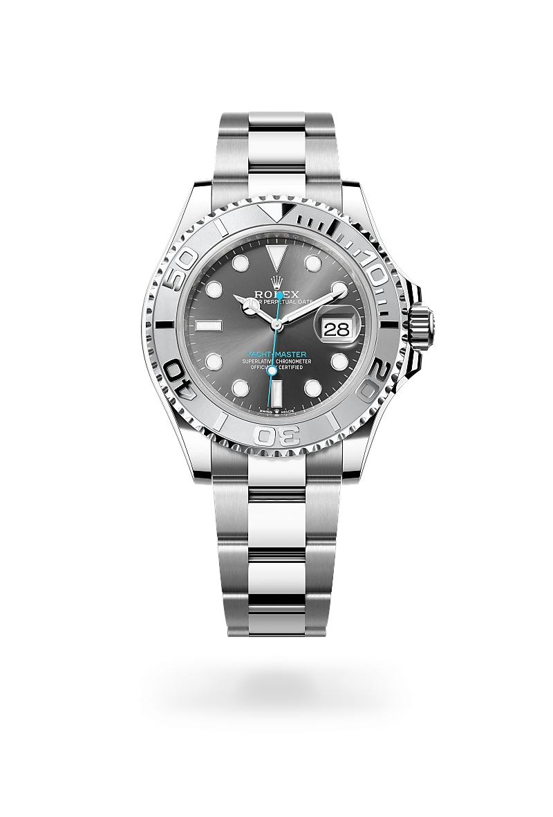 Yacht-Master 40,Oyster, 40 mm, acciaio Oystersteel e platino