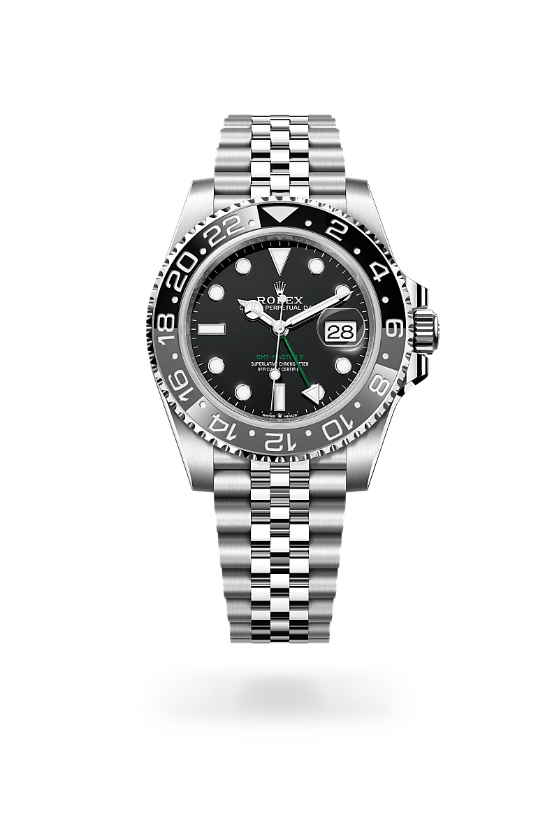 GMT-Master II,Oyster, 40 mm, acciaio Oystersteel