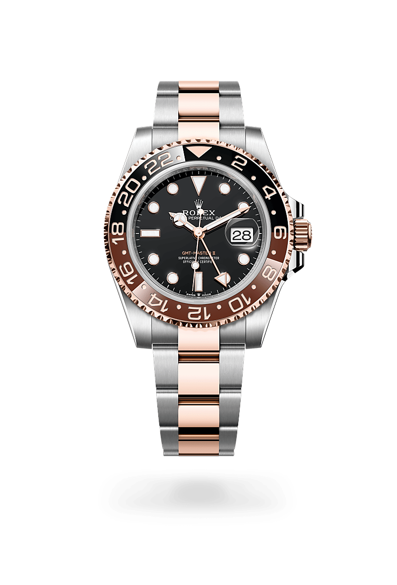 GMT-Master II,Oyster, 40 mm, acciaio Oystersteel e oro Everose