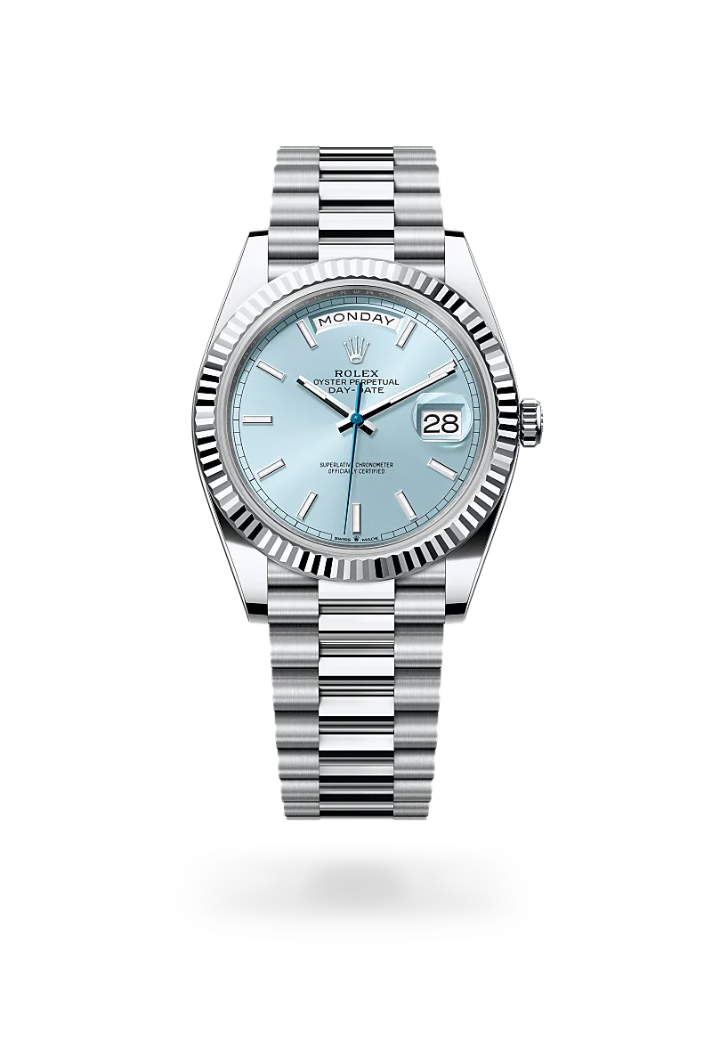Day-Date 40,Oyster, 40 mm, platino