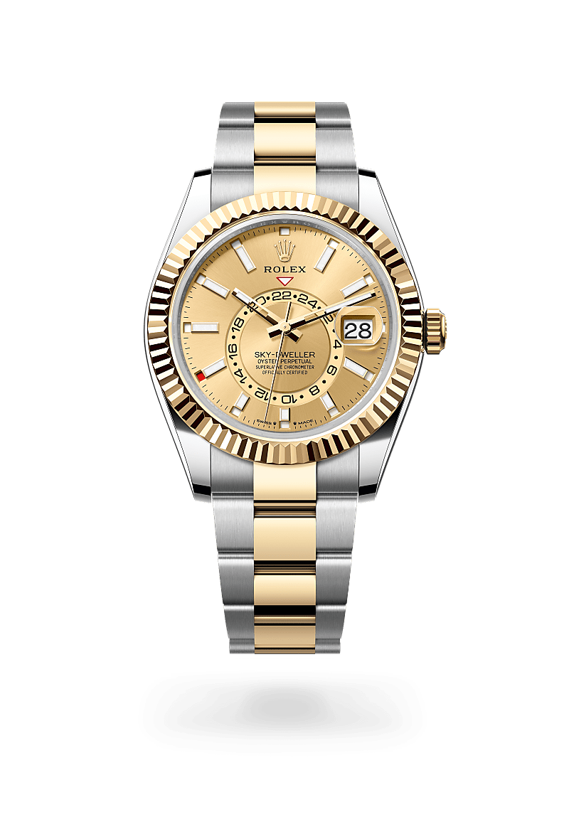 Sky-Dweller,Oyster, 42 mm, acciaio Oystersteel e oro giallo