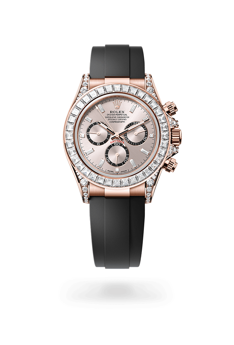 Rolex Cosmograph Daytona in Oro Everose 18 ct, anse con diamanti,M52509-0002 - Fani