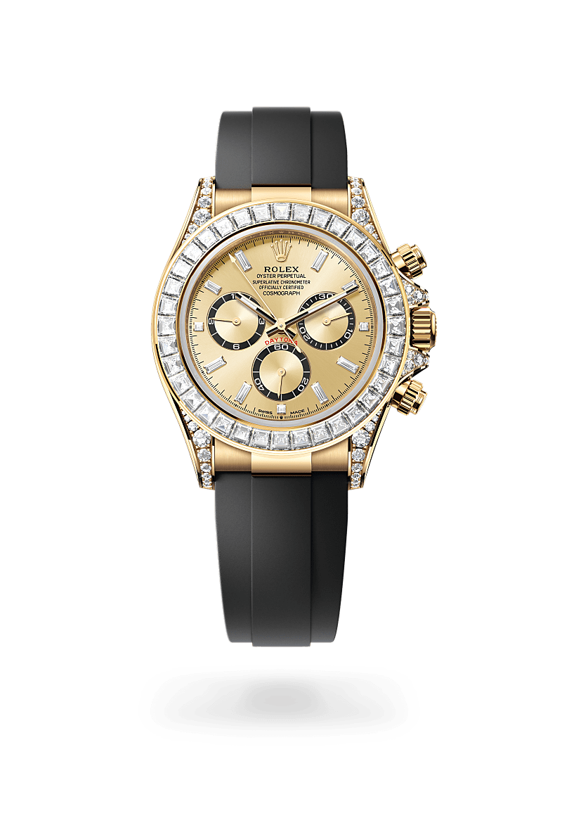 Rolex Cosmograph Daytona in Oro giallo 18 ct, anse con diamanti,M52509-0002 - Fani
