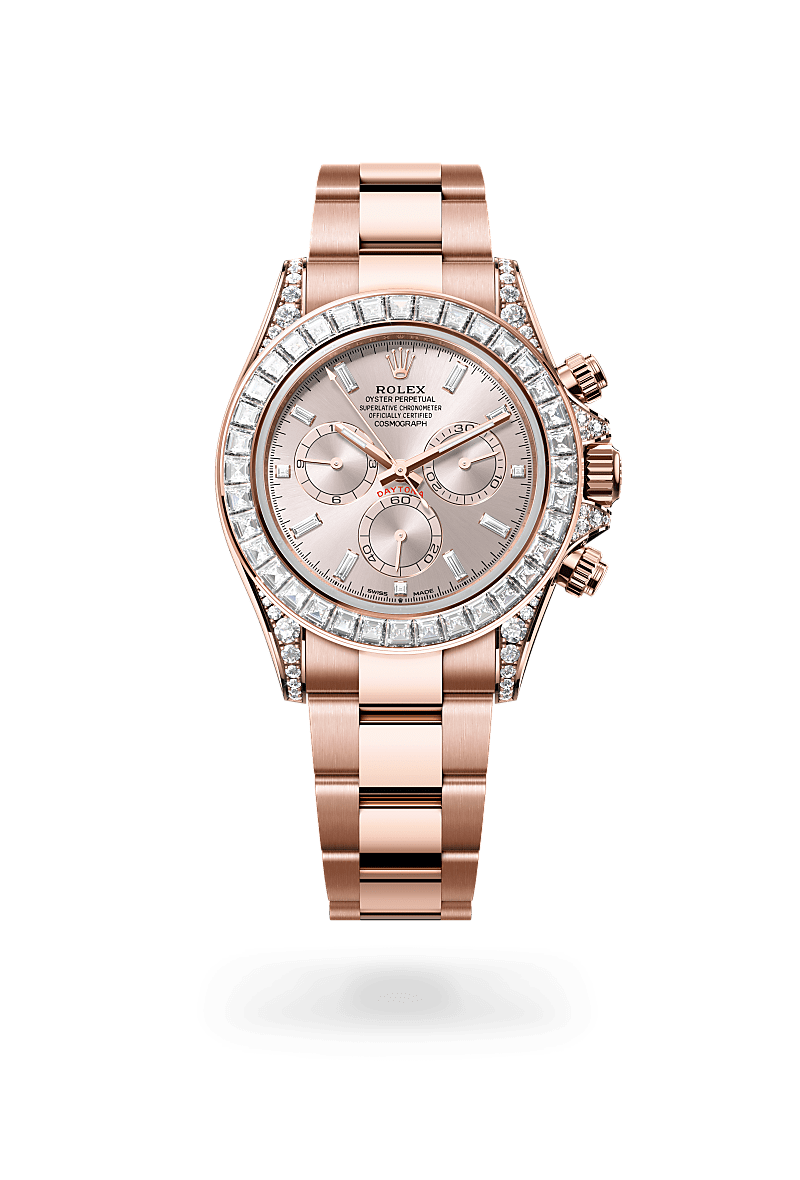 Rolex Cosmograph Daytona in Oro Everose 18 ct, anse con diamanti,M52509-0002 - Fani