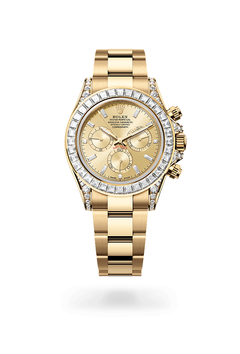 Rolex Cosmograph Daytona in Oro giallo 18 ct, anse con diamanti,M52509-0002 - Fani