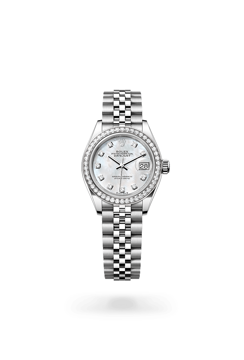 Rolex Lady-Datejust in Rolesor bianco (combinazione di acciaio Oystersteel e oro bianco),M52509-0002 - Fani