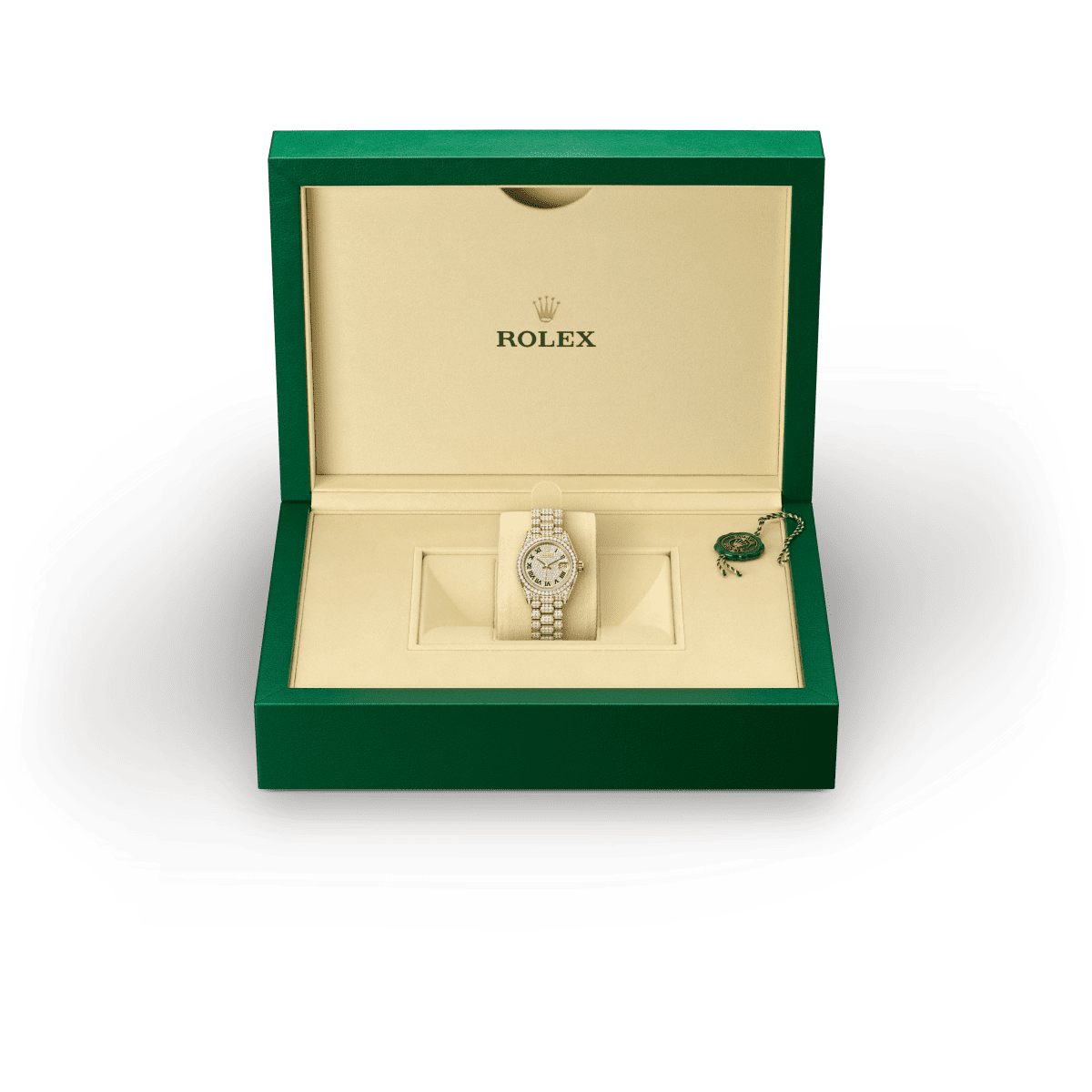 Rolex Lady-Datejust in Oro giallo 18 ct, fianchi della carrure e anse con diamanti,M52509-0002 - Fani